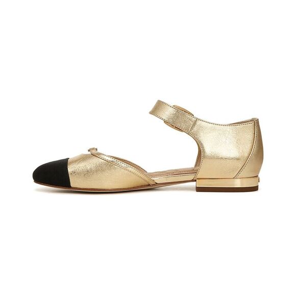 Sam Edelman Rylie Leather Mary Jane, Gold - Picture 2 of 5